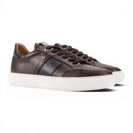 Martinelli Men's Brown Leather Sneakers Trainer Shoes - Hastings
