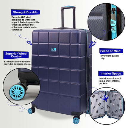 Hard Shell Cabin Suitcase 53 x 35 x 23 cm Luggage