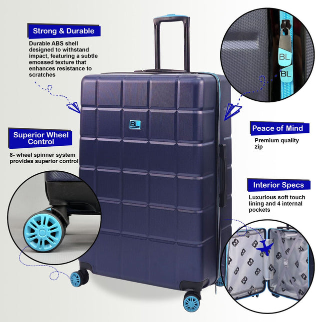 Hard Shell Cabin Suitcase 53 x 35 x 23 cm Luggage