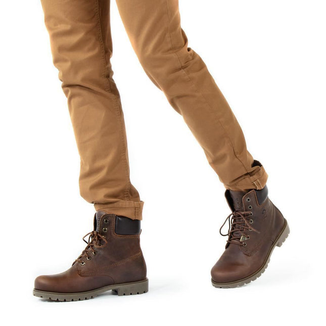 Panama Jack 03 C8 Mens Brown Waterproof Leather Laces Hiking Ankle Boots