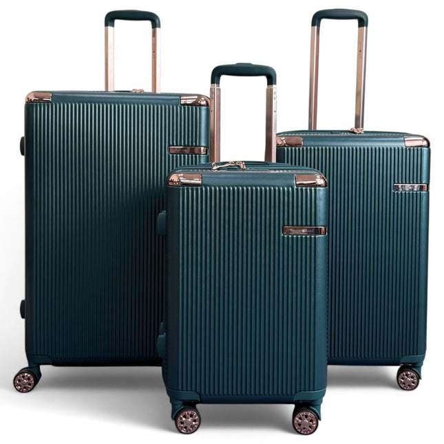 Expandable Hard Shell 8 Wheels Luggage Travel Cabin Suitcase Set